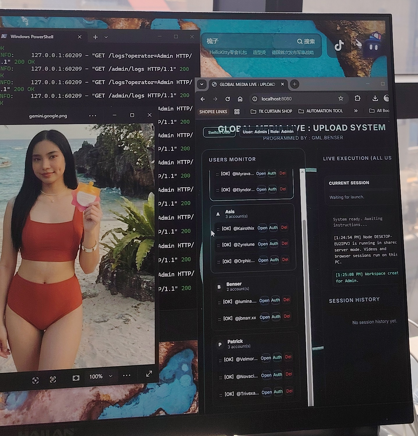 TikTok Multi-Account Auto-Upload System