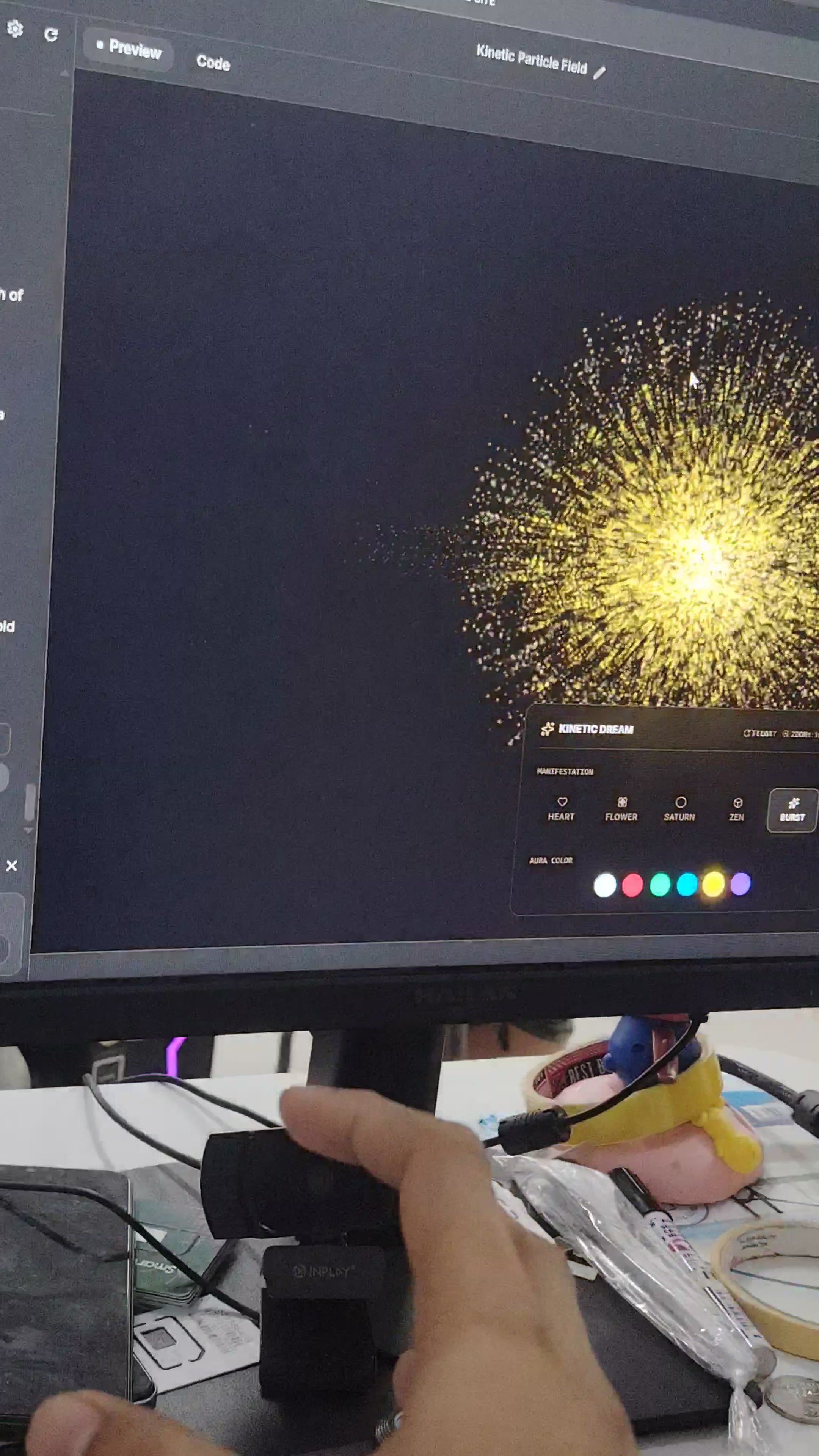 Kinetic Particle Field Simulation